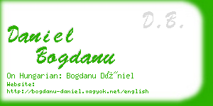 daniel bogdanu business card